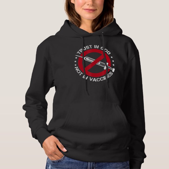 Förtroende för Gud, inte för vaccin T Shirt (Framsida)