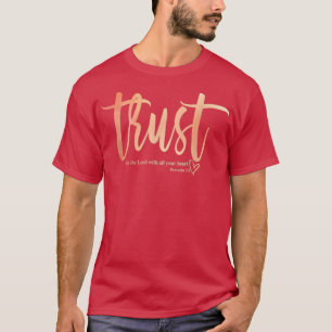 Förtroende för Guds kristna faith Jesus Kristus T Shirt