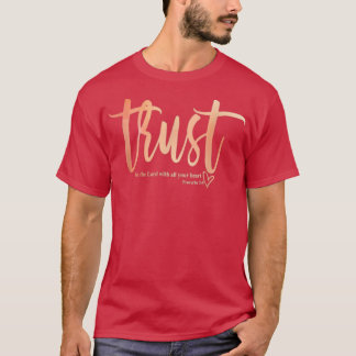 Förtroende för Guds kristna faith Jesus Kristus T Shirt