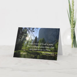 Förtroende för Guds Vuxen Baptism Card Kort
