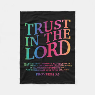 Förtroende för Herre Christian Jesus syster Broth Fleecefilt