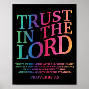 Förtroende för Herre Christian Jesus syster Broth Poster