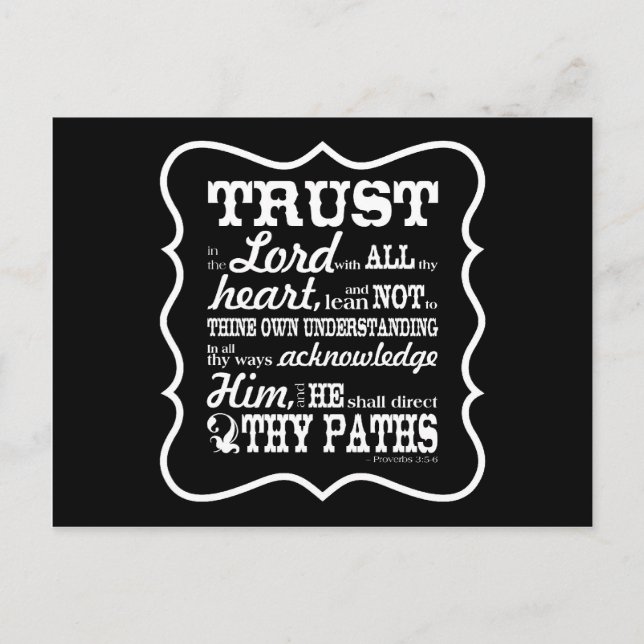 Förtroende för Herren Vykort (Framsida)