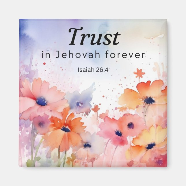 Förtroende för Jehovah Forever Magnet (Framsidan)