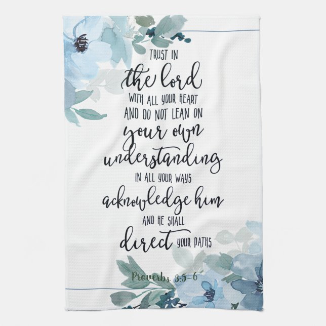 Förtroende för Lord blommigt Kökshandduk (Vertikal)