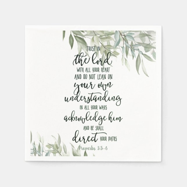 Förtroende för Lord blommigt Pappersservett (Framsidan)