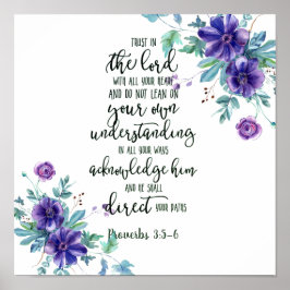 Förtroende för Lord blommigt Poster