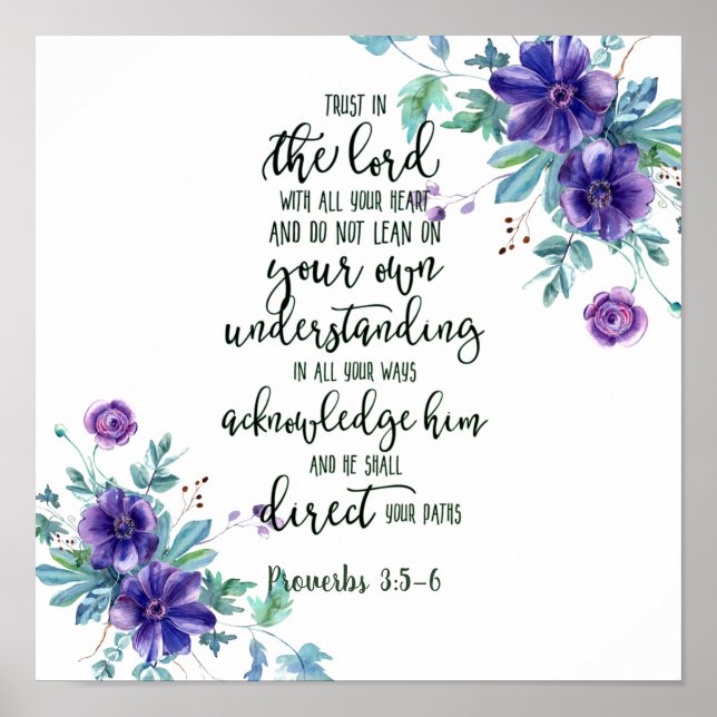 Förtroende för Lord blommigt Poster (Framsidan)