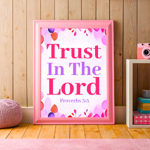 Förtroende för Lord Boho Christian Tonåring Girl A Poster