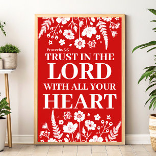 Förtroende för Lord Christian Wall Art Print Poster