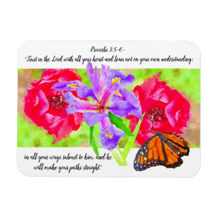 Förtroende för Lord Monarch Butterfly i Garden Magnet