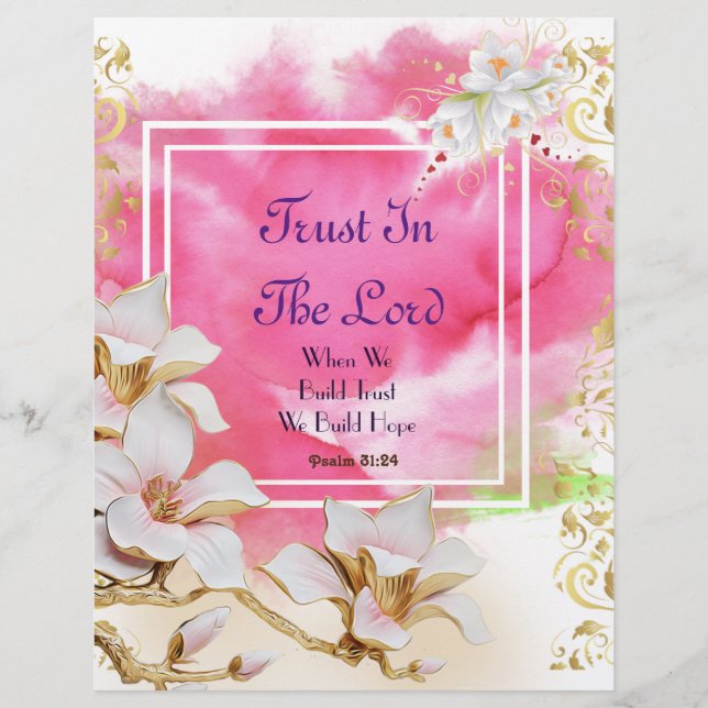 Förtroende för Lord Personlig Papper (Framsida)