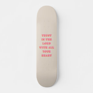 Förtroende för Lord Proverbs 3:5-6 Bible Verse-cit Mini Skateboard Bräda 18,5 Cm