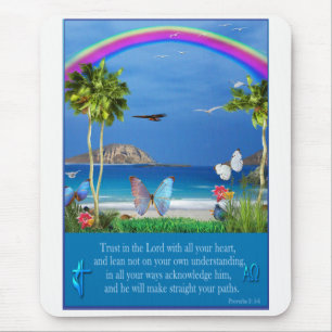 Förtroende för Lord Proverbs 3:5-6 Musmatta
