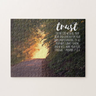 Förtroende för Lord Proverbs 3:5-6 Pussel