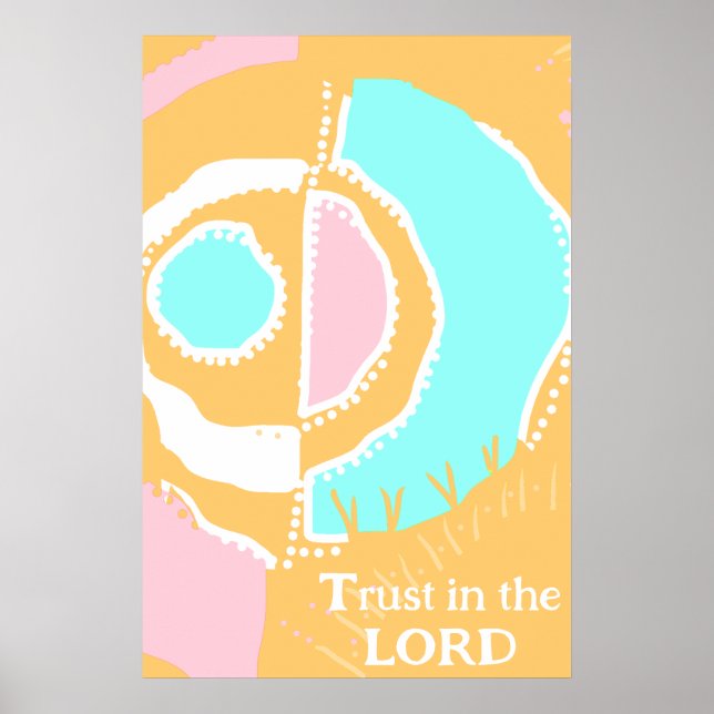 Förtroende för Lord Sunrise Ethnic Circle Peach Poster (Framsidan)