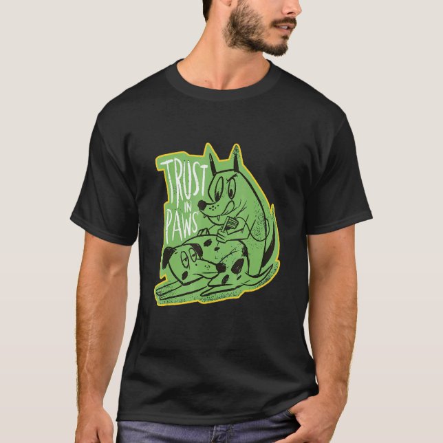 Förtroende för Tass Tattoo Hundar Hundägare Inking T Shirt (Framsida)