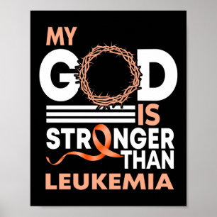 Förtroende Gud är starkare än medvetenheten om Leu Poster