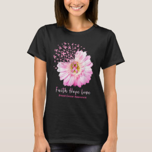 Förtroende Hope Kärlek Tshirt Breast Cancer Awaren T Shirt