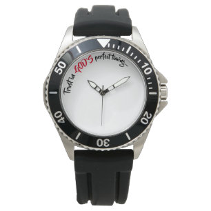 FÖRTROENDE I GOD:S PERFEKT TIMING MINDSET WATCH ARMBANDSUR
