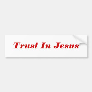 Förtroende i Jesus Bildekal