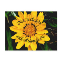 Förtroende i lorden Ljus Gulna Blomma