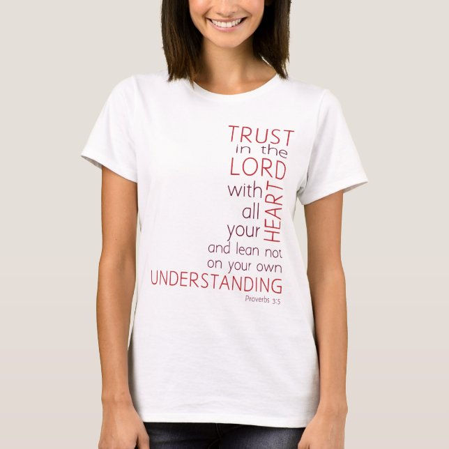 Förtroende i lorden t-shirt (Framsida)