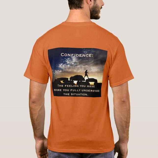Förtroende med Orangen Original Hiking Photo T Shirt (Baksida)