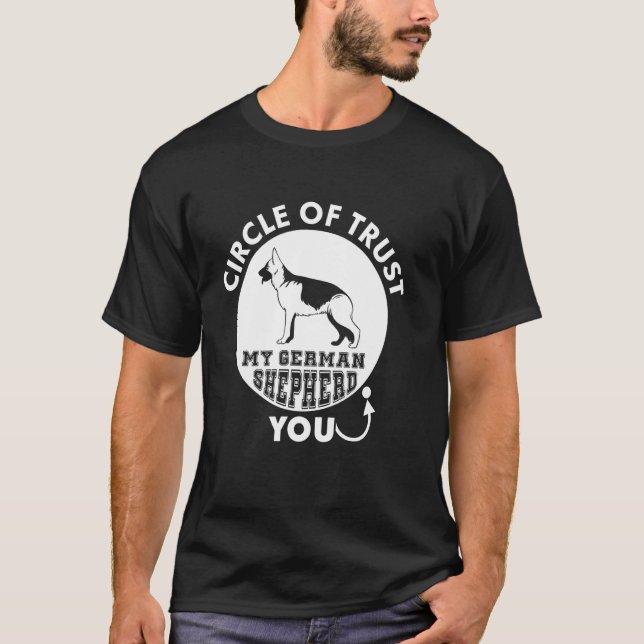 Förtroende min tyska herde t shirt (Framsida)