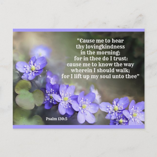 Förtroende och tillit till Gud-vykort Vykort (Framsida)