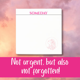 Förtroende och vaksamhet Someday-samordning Post-it Block