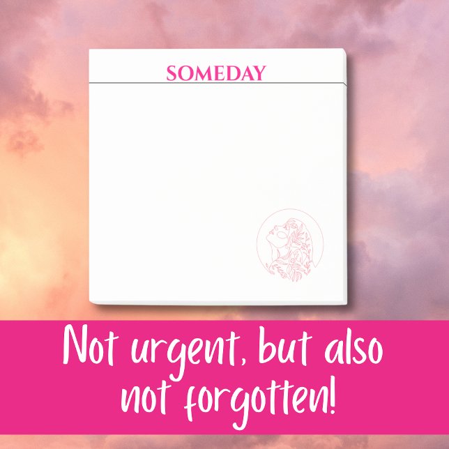 Förtroende och vaksamhet Someday-samordning Post-it Block (Skapare uppladdad)