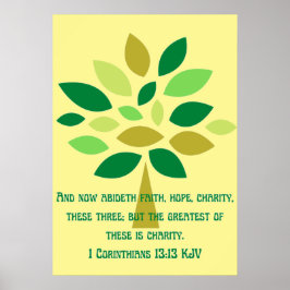 Förtroende och välgörenhet inspirerande poster