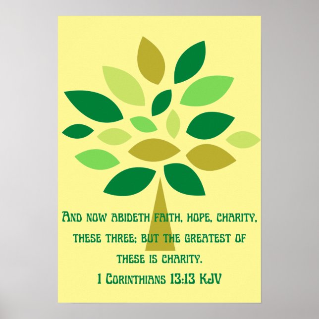 Förtroende och välgörenhet inspirerande poster (Framsidan)