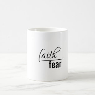 Förtroende över fruktan kaffemugg