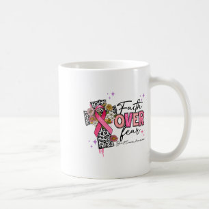 Förtroende över rädsla för bröstcancer Medvetenhet Kaffemugg