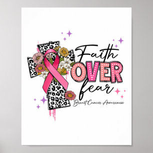 Förtroende över rädsla för bröstcancer Medvetenhet Poster