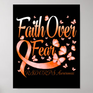 Förtroende över rädslan för RSD Crps Awareness But Poster