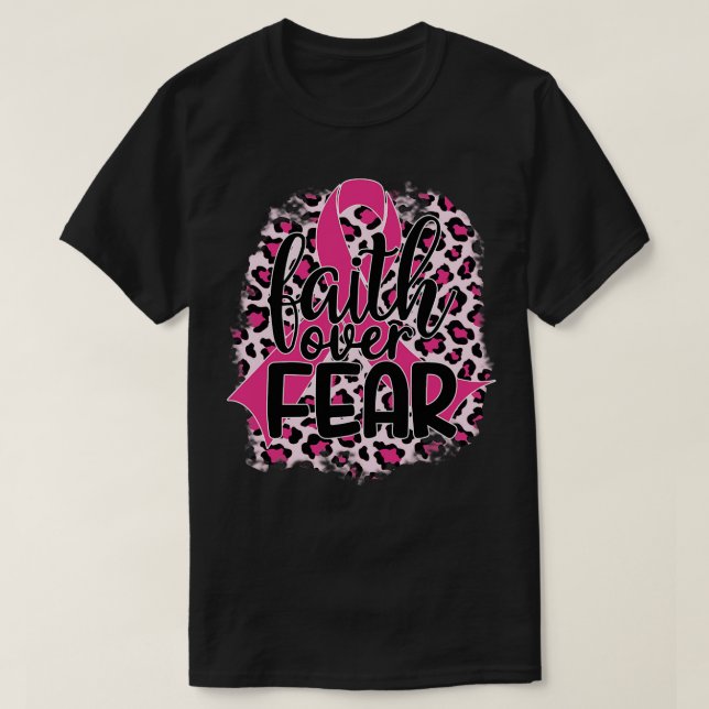 Förtroende över rädslans medvetenhet t shirt (Design framsida)