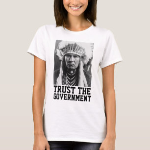 FÖRTROENDE REGERINGEN INDIAN T-SHIRTS TETS