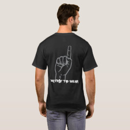 Förtroende som pekar på - värd för Bära T Shirt