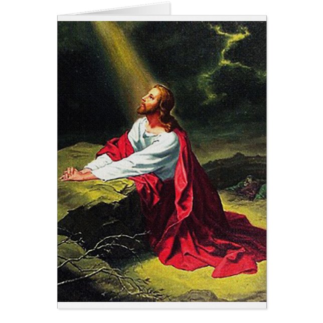 Förtroende välsignelse av det inspirerande hoppet  hälsningskort (Framsidan)