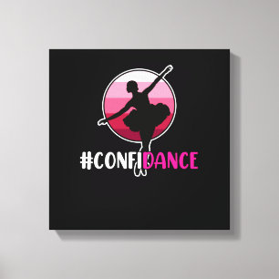 Förtroendedansare som dansar Dance Day Graphic Canvastryck