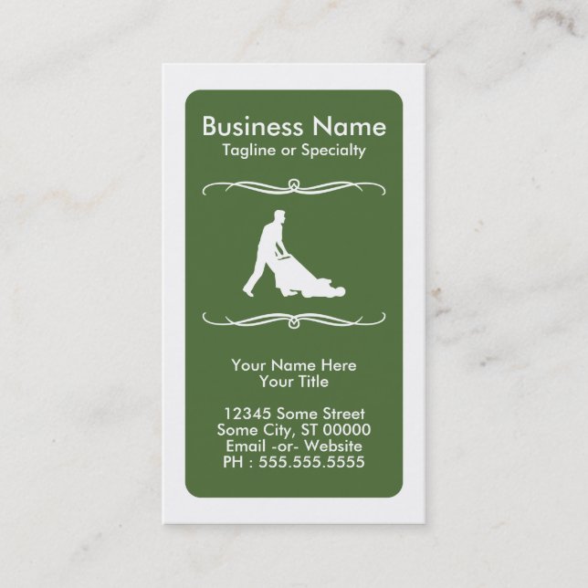 Förtroendekort för modets gräsmatta-förflyttningar lojalitetskort (Framsida)