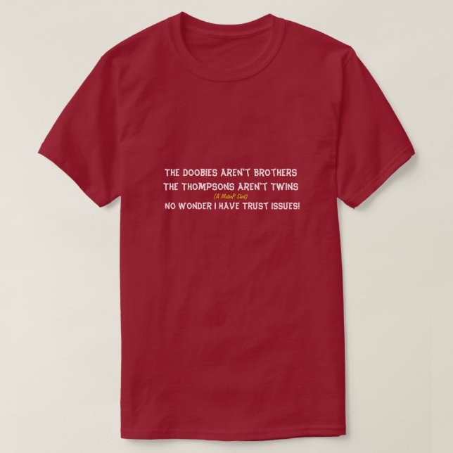 Förtroendeproblem - en administratör tee (Design framsida)