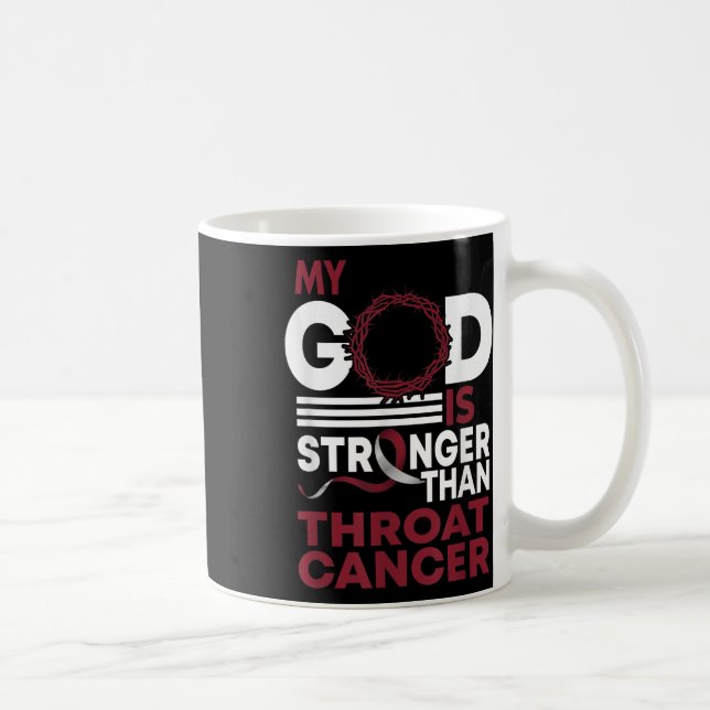 Förtroendet för min Gud är starkare än hotet Cance Kaffemugg (Höger)