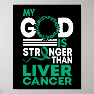 Förtroendet för min Gud är starkare än levercancer Poster