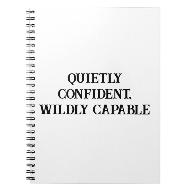 Förtroliga och kapabla kvinnors bärbara datorer anteckningsbok (Framsidan)