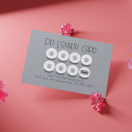 Förtrolighet för sällskapsdjur i tass visitkort