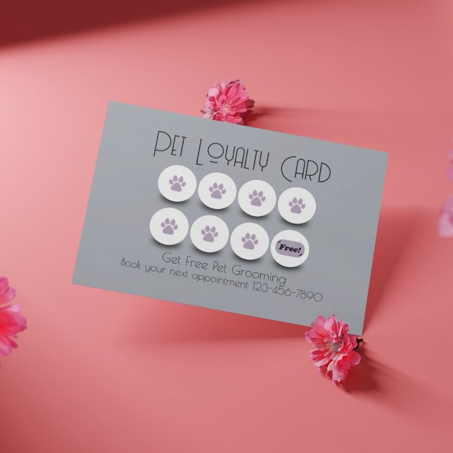 Förtrolighet för sällskapsdjur i tass visitkort (Skapare uppladdad)
